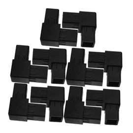 TEHAUX 10pcs Plastic Square Tubing Connectors Shape Tube Fittings for DIY Projects Reliable Performance Lightweight Compact Design Versatile Applications