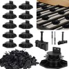 Adjustable Deck Support with Hidden Deck Fasteners, 10 PCS Pedestal