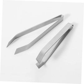 Alipis Dishwasher Safe Stainless Steel Tweezers Hair Removal Tool Beveled Tip for Kitchen Accessories