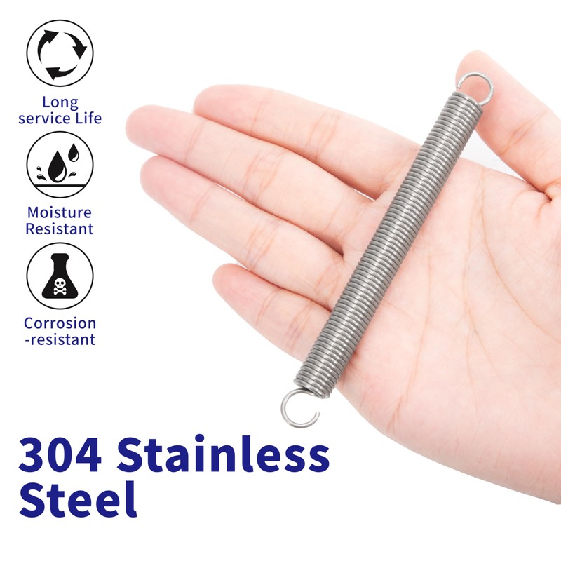 GUNGY Tension Springs with Hooks Stainless Steel Tension Spring 100