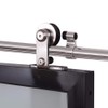CCJH 10FT/120'' Stainless Steel Sliding Track Barn Door Hardware Kit