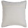 LR Home Blue Geometric White Striped Throw Pillow 18" x