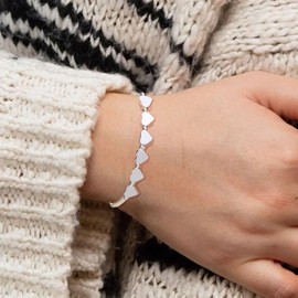 FENNELISA 60th Birthday Gifts for Women Unique 60th Birthday Gift Ideas with Cards Cool 60 Year Old Presents Adjustable Silver Bracelets for Sister Best Friend Mom Old Lady