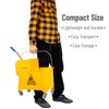 Mind Reader Mop and Bucket Set with Wringer, Mop Included,