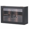 Sibilla Tea Box with 6 Compartments, Black