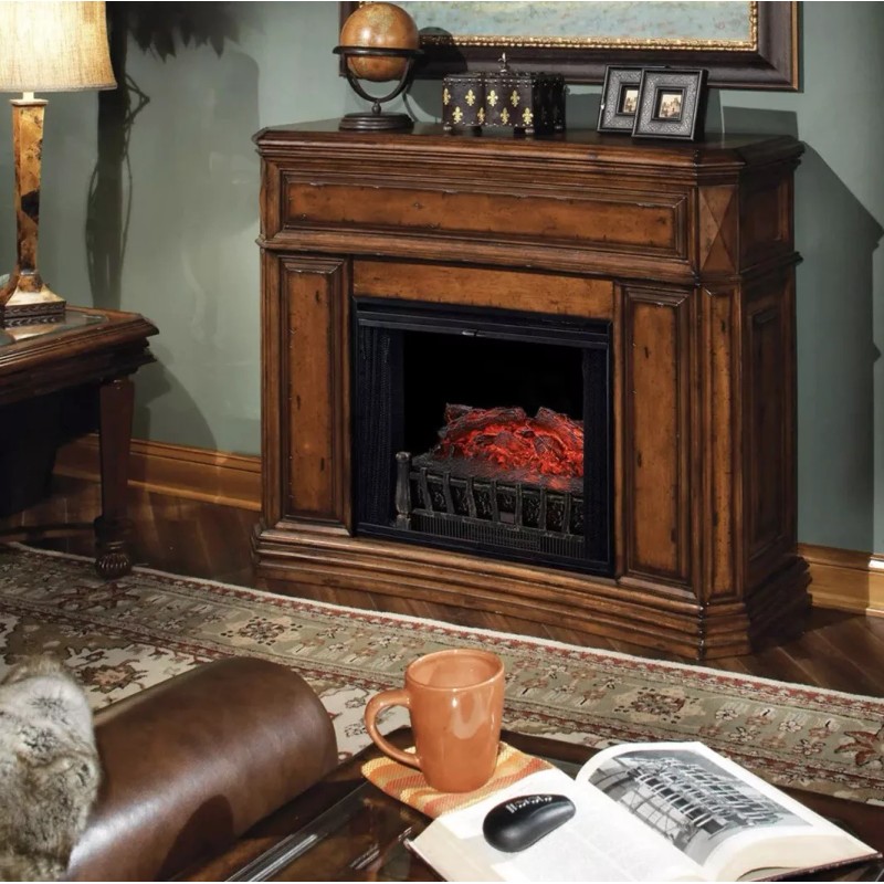Unbranded 1500W 120V Electric Fireplace Log Insert Heater With Remote