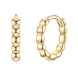 Glanzstücke München Women's Creole Earrings 925 Sterling Silver, Silver