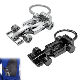 LAJUP Pack of 2 Racing Keyrings, Formula 1 Fans of Racing, for Your Key or Display, Great Gift for Men and Women