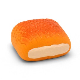 Kiibru Slow Rising Egg Roll, 4.3 inches (11 cm), Jumbo, Fluffy, Food Toy, Decompression Goods, Festival, Christmas, Birthday Gift, Festival Prize (Bread)