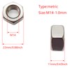 5pcs M14 x 1.0mm Pitch Hex Nuts Stainless Hex Nu,