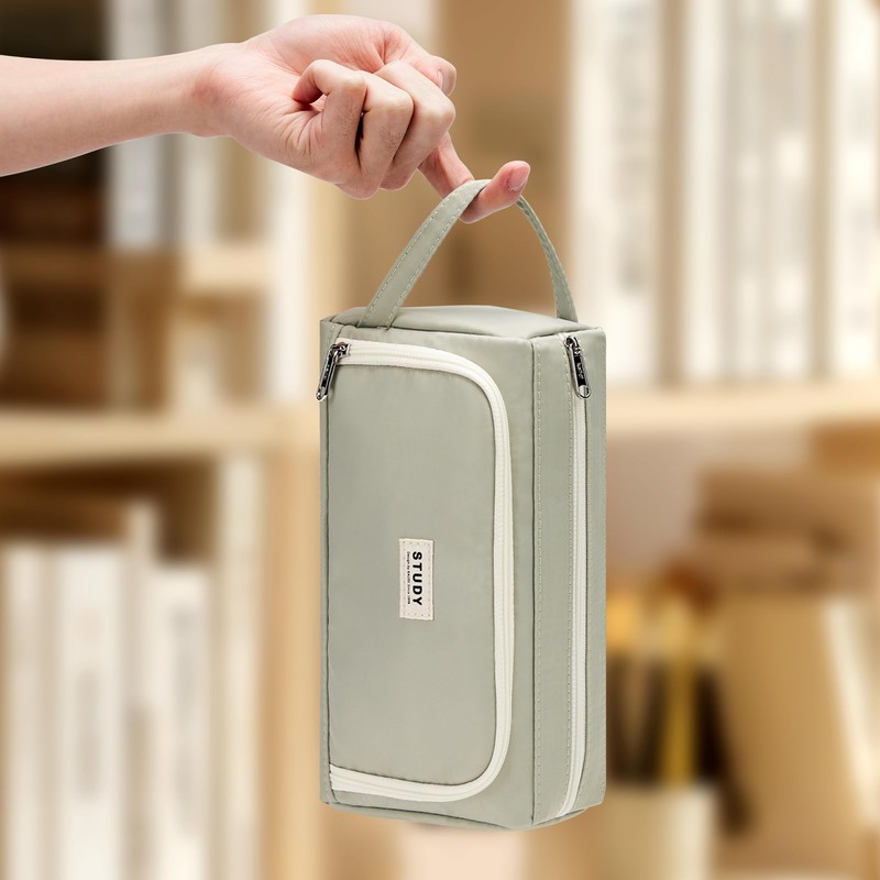 KALIDI KALIDI Federmäppchen Mäppchen Federtaschen 2 Fächer, extra groß Pencil