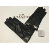 Coach NWT COACH LEATHER BOW WINTER GLOVES 83865 CHOCOLATE SIZE