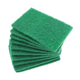 Guifeng 10PCS 150x100x80mm Reusable Green Wash Pad Cleaning Cloth Multipurpose Dishwashing Brush Ideal for Cleaning Pots and Pans Sink Cleaning Stove Burners Gardening Tool