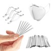 WedDecor 5Pcs Nose Bridge Strips Aluminium Bar 85mm Aluminum Strips