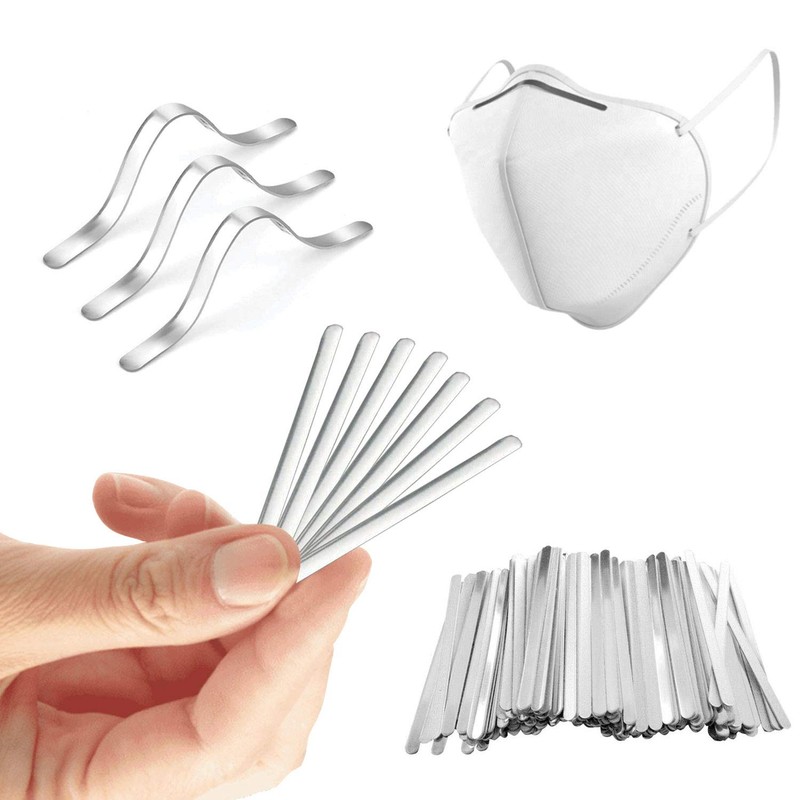 WedDecor 5Pcs Nose Bridge Strips Aluminium Bar 85mm Aluminum Strips