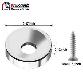 Wukong Small Magnetes 12mm x 3mm 20 Pcs Disc Magnets Strong Mini Round Magnets for Fridge Whiteboard Noticeboard Office Crafts