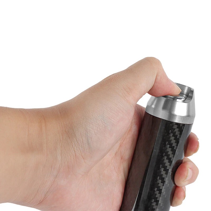 JDM MUGEN Carbon Fiber Aluminum Silver Universal Automatic Car Gear