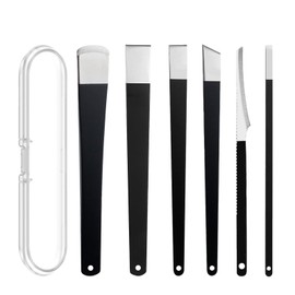 hongliang 6 Pcs Ingrown Toenail Removal and Foot Care Kit - High Manganese Steel Pedicure Knives with Storage Box/Bag for Callus, Corn and Dead Skin Removal