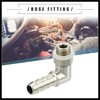 Hihaha Universal Car 90 Degree Brass Fitting Hose Adapter, Hose