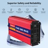 TAGEEBLU 2000 W（4000 Peak） Pure Sine Wave Power Inverter 12V