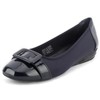 Greatonu Women's Casual Classic Closed Square Toe Wedge Ballet Flats,