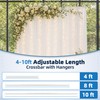4ft-10ft Double Layer Adjustable Crossbar with Hangers