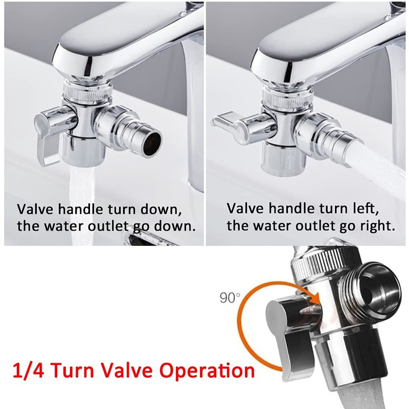 Faucet Valve Diverter Adapter Switch Faucet Adapter Sink Valve Adapter