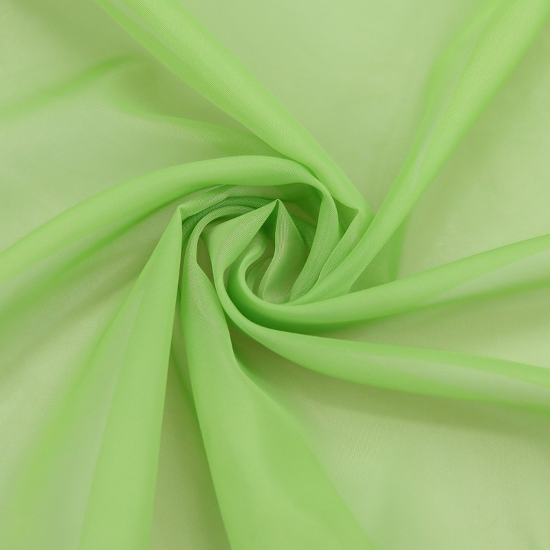 ESLIR Curtains with Tabs Window Curtain Transparent Voile Green W