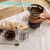 2 Pack Glass Storage Jars Coffee Sugar Airtight Tea Canisters