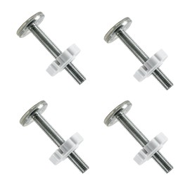 SMLOPLOM Pack of 4 Stair Safety Gates Extension Reinforcement Bolts, No Drilling, M10 x 80 Accessory Bolts for Fireplace Safety Gate, Child Safety Gate, Baby Gate Door, Pet Door Gate, Silver