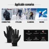 Winter Men Women Cycle Gloves Waterproof Windproof Fleece Lining Touchscreen