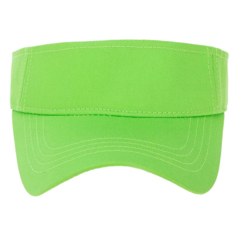 Lime Green Sun Visor Hat - Single Piece