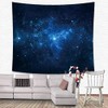 Starry Sky Galaxy Wall Tapestry Moon Falling Stars Clouds and
