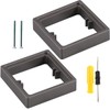 Acmerota Single Socket Spacer 1 Gang Square Spacer 0.78IN/20MM Surface