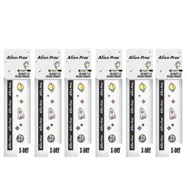 Alien Pros Tennis Racquet Grip Tape (6 Grips) - Pre-Cut Dry Touch Tennis Grips - Tennis Overgrip Tape Tennis Racquet - Wrap Your Racquet For High Performance (6 Grips)