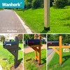 Wanhork 304 Stainless Steel Adjustable Post Protector (Range 3.3-6in), Protect