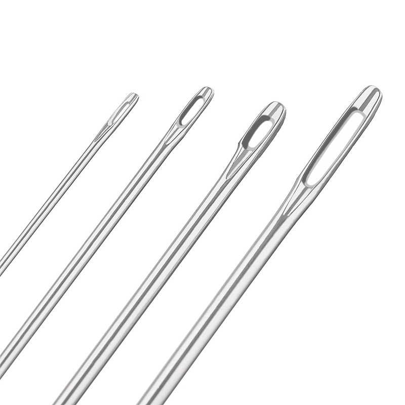 4 Pieces Leather Stitching Needle with 4 Different Sizes for