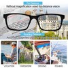 OCCI CHIARI Photochromic Bifocal Reading Glasses Mens,Transition Square UV Protection