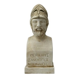 Pericles Leader of Athenian Democracy Bust Cast Stone Statue Sculpture