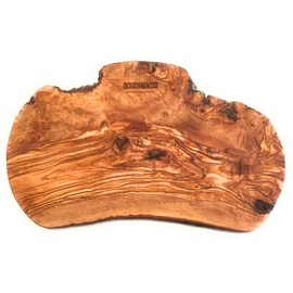 16" Rustic Handmade Olive Wood Bark Edge Charcuterie Board by Orchard Hardwoods- Platter For Cutting, Chopping, Serving. Wooden Cheese Board- In Sm 12", Med 16, Lg 20, XL 24. (Medium 16x6-7x0.8 inch)