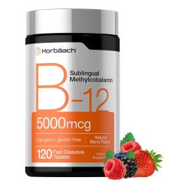 Vitamina B12 Metilcobalamina 5000mcg Sublingual 120 Tabletas