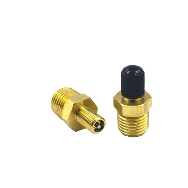 Messing Luftkompressor Ventil, 1/4" NPT Hochwertiges Reifenfüllventil, Autoventil Tank Füllventile,