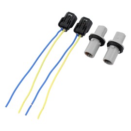 Roneeson 2Pcs Turn Signal Light Bulb Socket with Connector Harness for Acura RLX 14-17, TL 09-14, RL 09-12, TSX 06-08, Honda Fit 09-14, Accord 08-12, CR-V 05-11, Civic 04-05