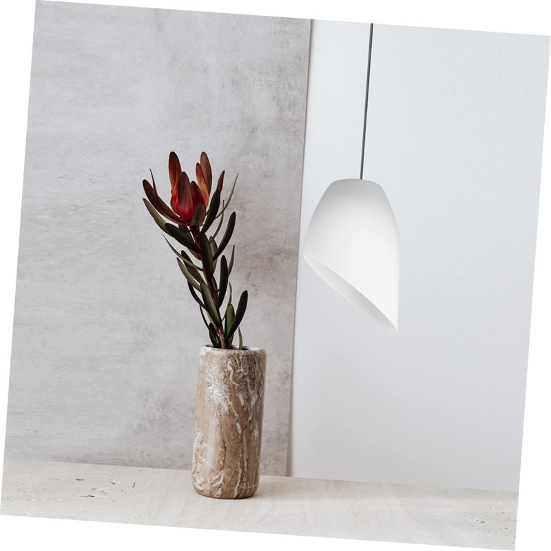 Pack of 5 Modern Lampshade Slanted Lampshade Replacement White Lamp