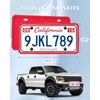 2 Pack Silicone License Plate Frames Black, Car Plate Frame