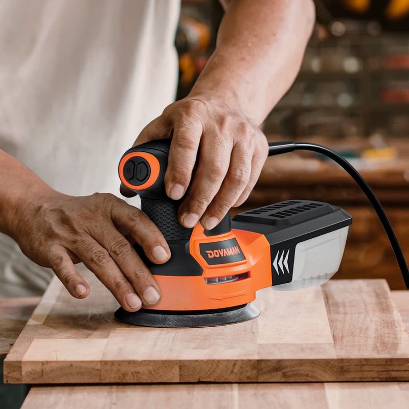 DOVAMAN ROS01A Orbital Sander, 3A Random Orbit Sander, 6 Variable