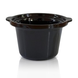 2 Quart Replacement Slow Cooker Round Insert Pot, Compatible with Sunvivi, Kooc, Neynemo Slow Cookers, Black