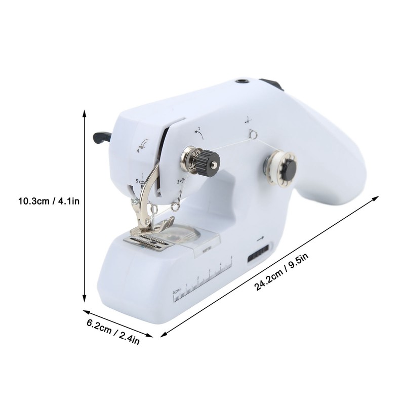 Handheld Sewing Machine Portable Electric Dual Line Sewing Machine with