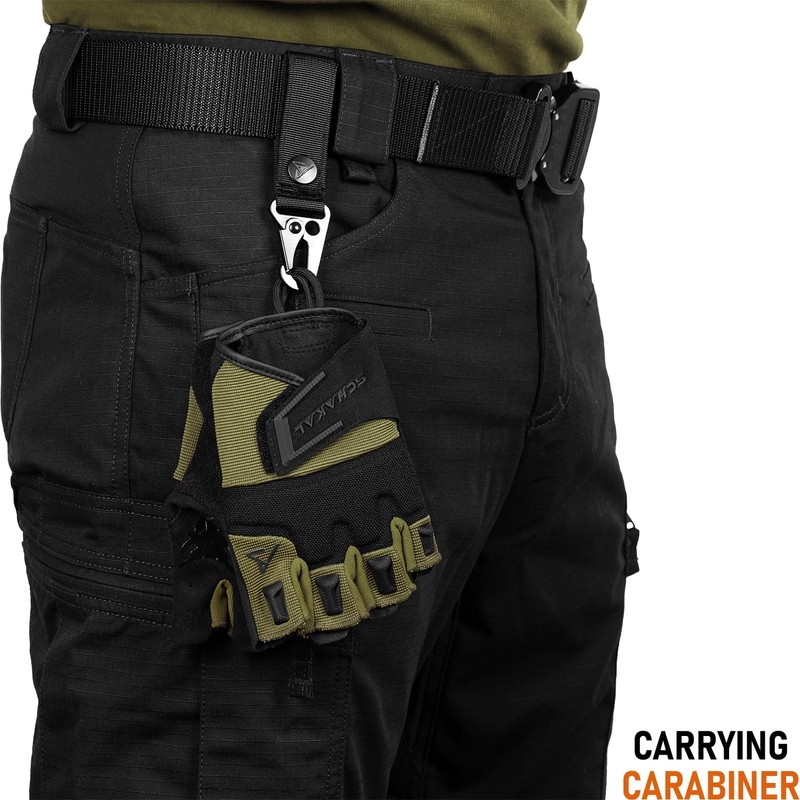 ACE Schakal Fingerless Tactical Gloves without Fingers for Paintball and