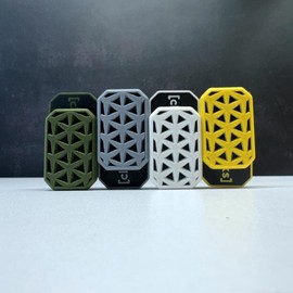 Clickbricks Stride 3D Magnetic Fidget Slider - Sleek Portable Design, Ultra-Satisfying Clicks & Slides, Available in Various Color Combinations, BPA Free:_Gray + Black